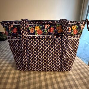 1992 Vintage Vera Bradley Tote Bag “Royal” pattern